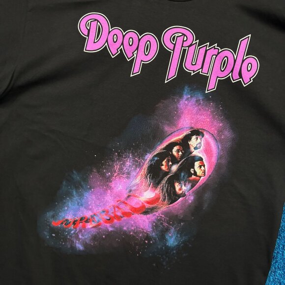 Deep Purple Fireball Album Cover Art Heavy Metal Band Tee XL - Picture 4 of 4